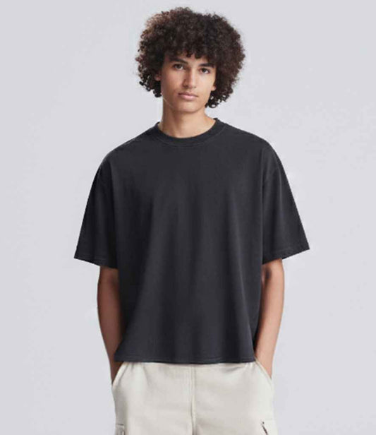 AWDis Heavyweight Boxy Cropped 240 T-Shirt | Deep Black