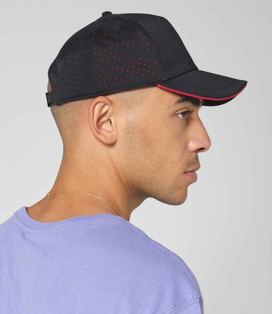 Beechfield Accelerate Cap | Black/Red