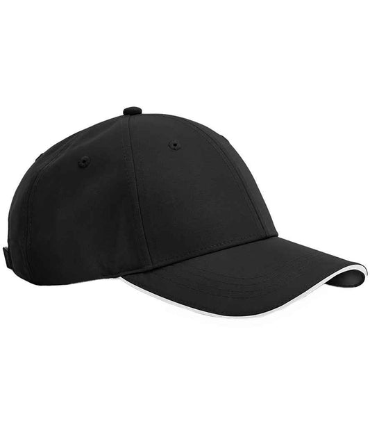 Beechfield Team Sports-Tech Cap | Black/White