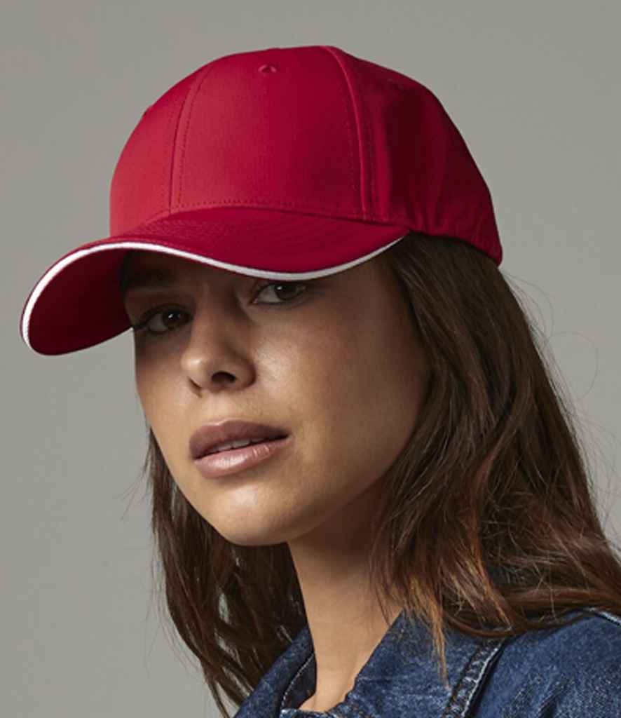 Beechfield Team Sports-Tech Cap | Classic Red/White