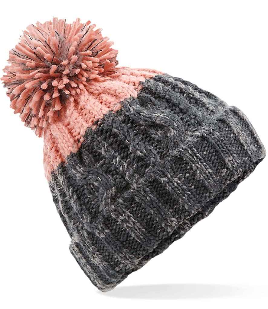 Beechfield Apres Beanie | Graphite Grey/Blush