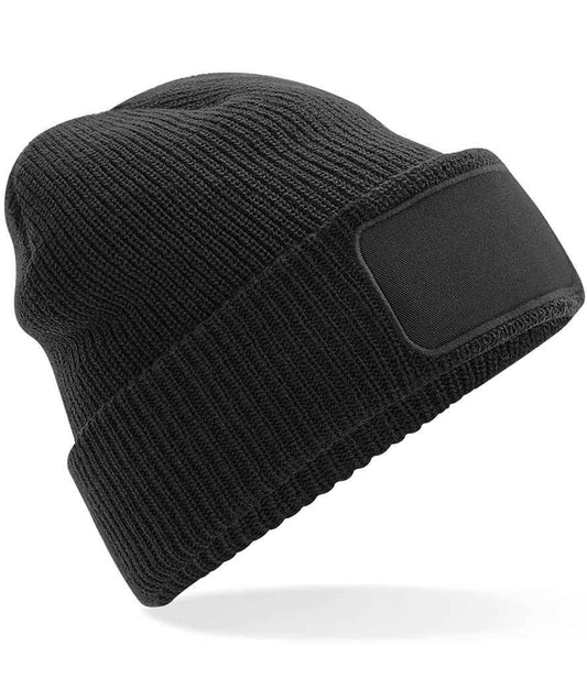 Beechfield Thinsulate™ Patch Beanie | Black