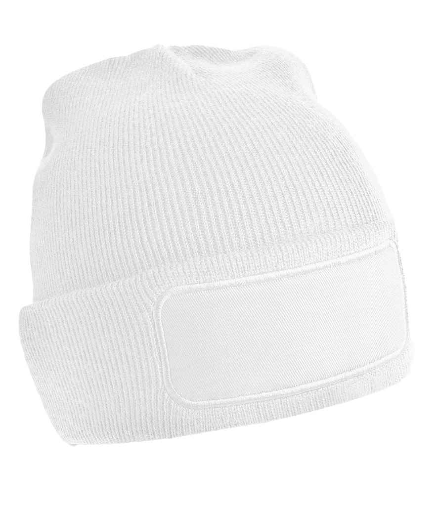 Beechfield Original Patch Beanie | White