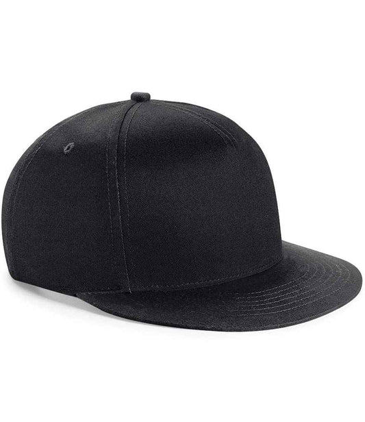 Beechfield Youth Snapback Cap | Black/Black