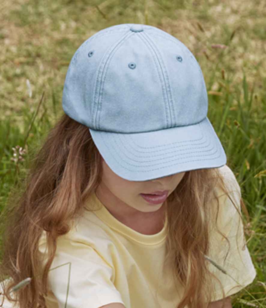 Beechfield Junior Low Profile Vintage Cap | Vintage Light Blue