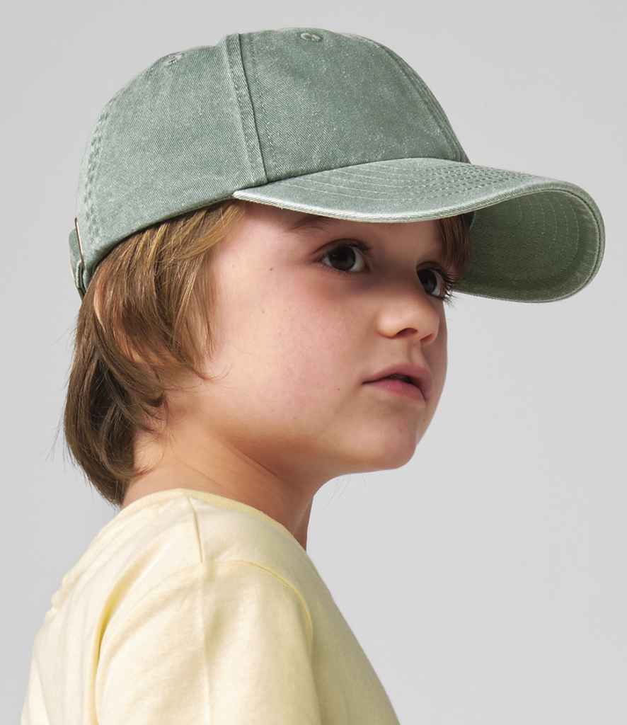 Beechfield Junior Low Profile Vintage Cap | Vintage Sage Green