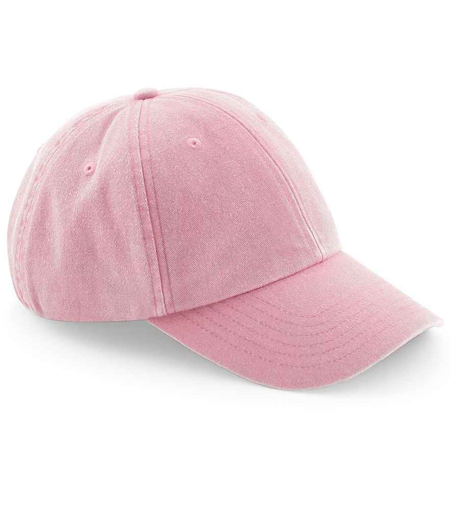 Beechfield Low Profile Vintage Cap | Vintage Dusky Pink