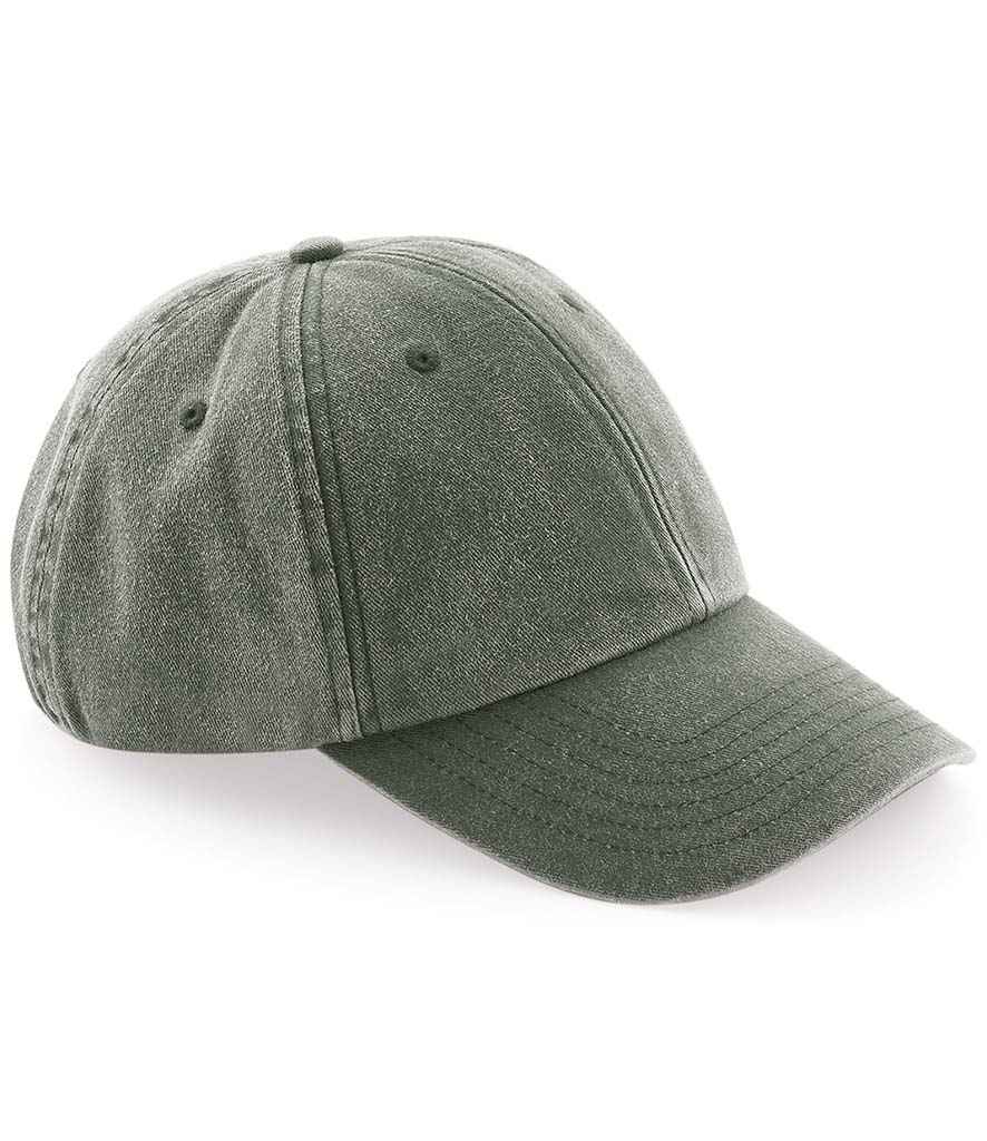 Beechfield Low Profile Vintage Cap | Vintage Olive