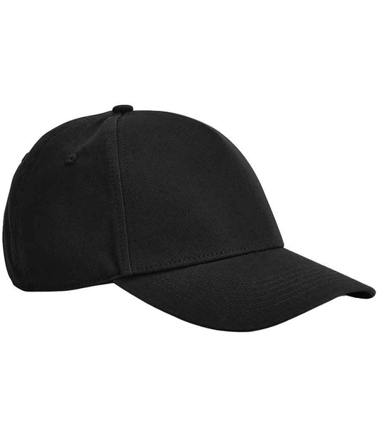 Beechfield EarthAware® Classic Organic Cotton 5 Panel Cap | Black