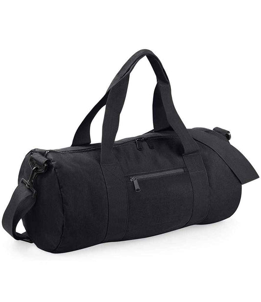 BagBase Original Barrel Bag | Black/Black