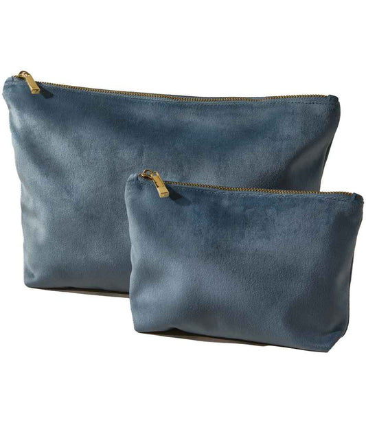 BagBase Velvet Accessory Bag | Blue Topaz