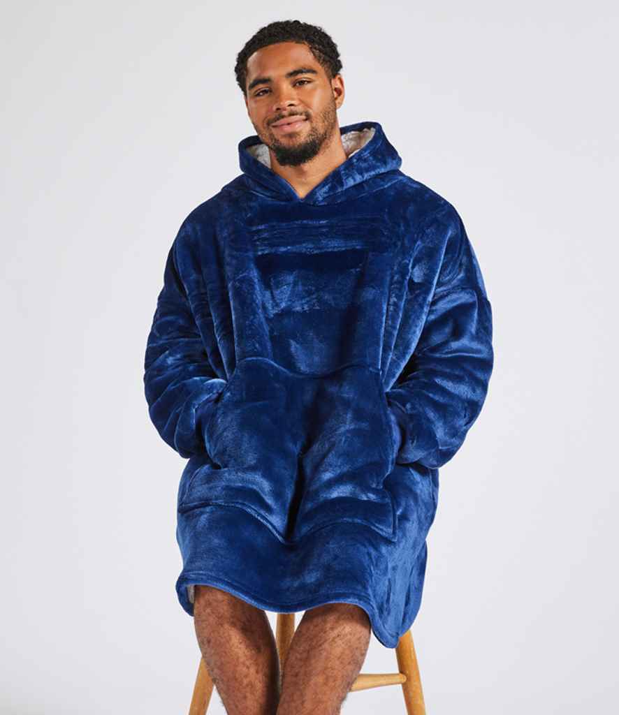 Brand Lab Oversized Hooded Blanket | Navy