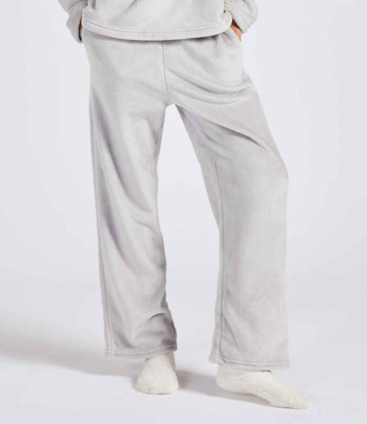 Brand Lab Ladies Plush Fleece Lounge Trousers | Silver Grey