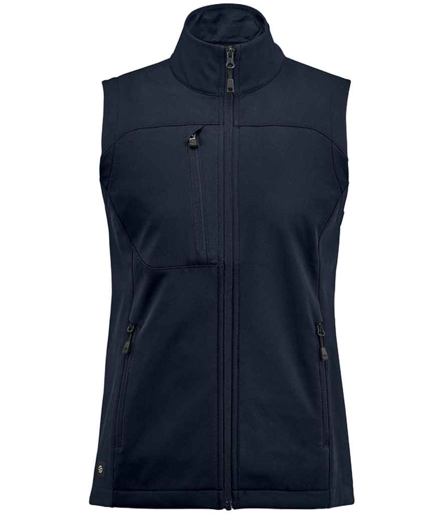Stormtech Ladies Cascades Soft Shell Bodywarmer | Navy/Navy