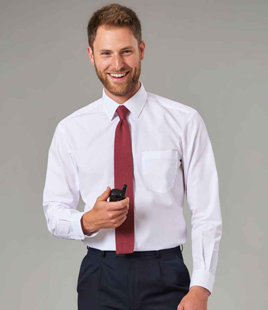 Brook Taverner Juno Long Sleeve Poplin Shirt | White