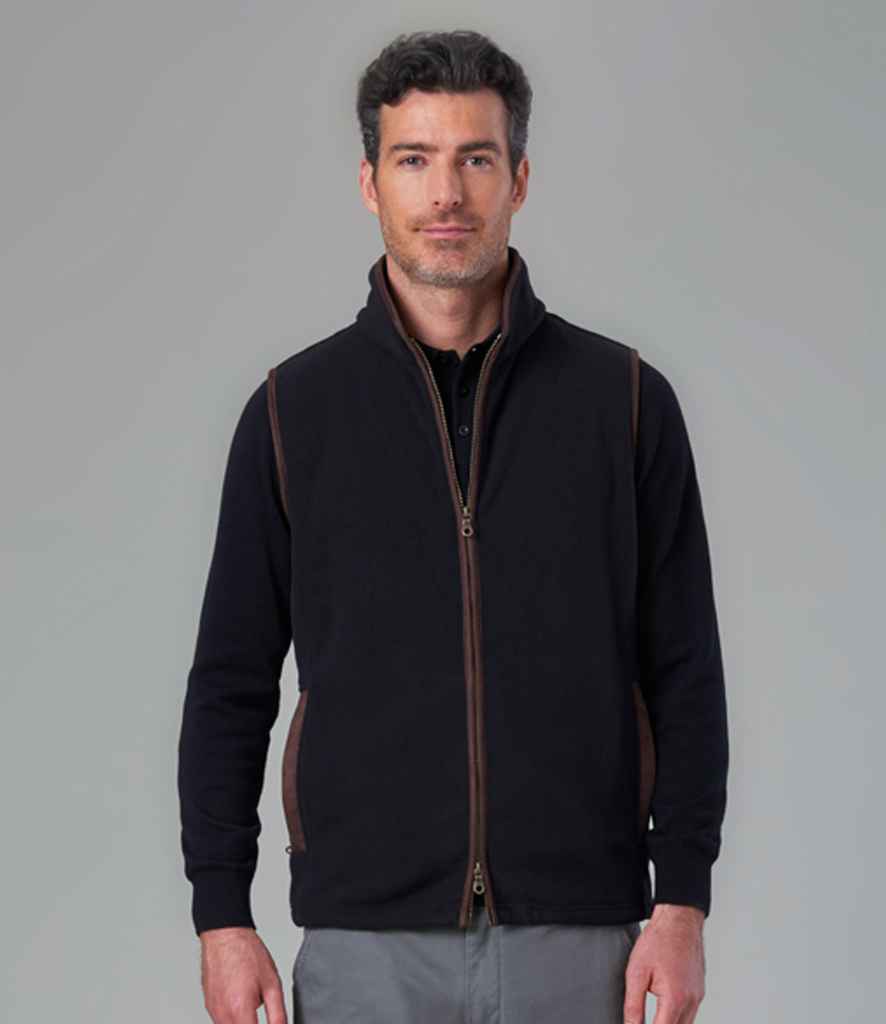 Brook Taverner Unisex Cincinnati Fleece Gilet | Gunmetal