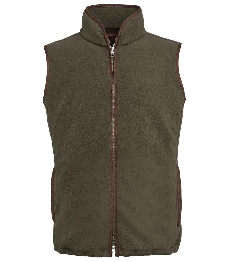 Brook Taverner Unisex Cincinnati Fleece Gilet | Olive Green