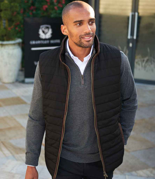 Brook Taverner Tampa Quilted Gilet | Black