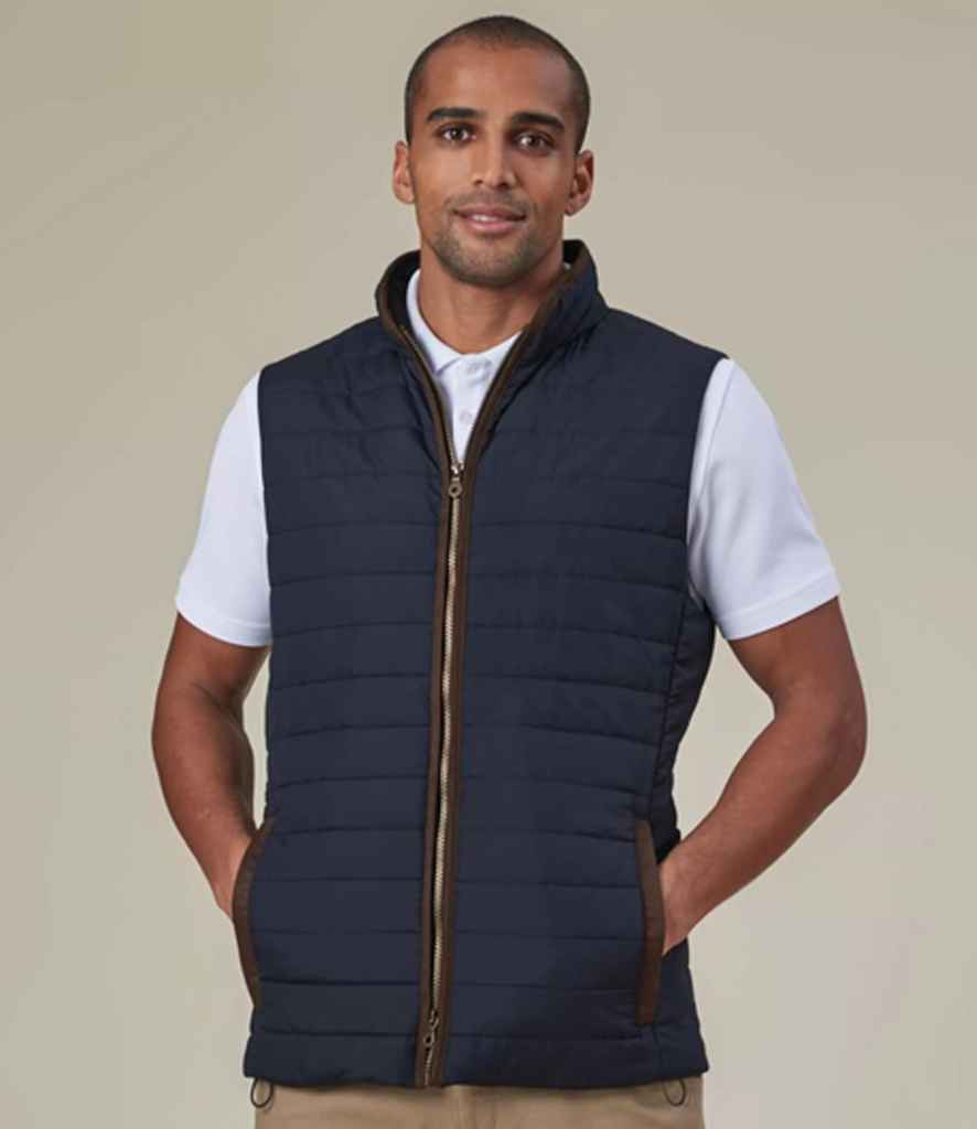 Brook Taverner Tampa Quilted Gilet | Navy