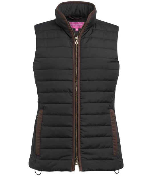Brook Taverner Ladies Madison Quilted Gilet | Black
