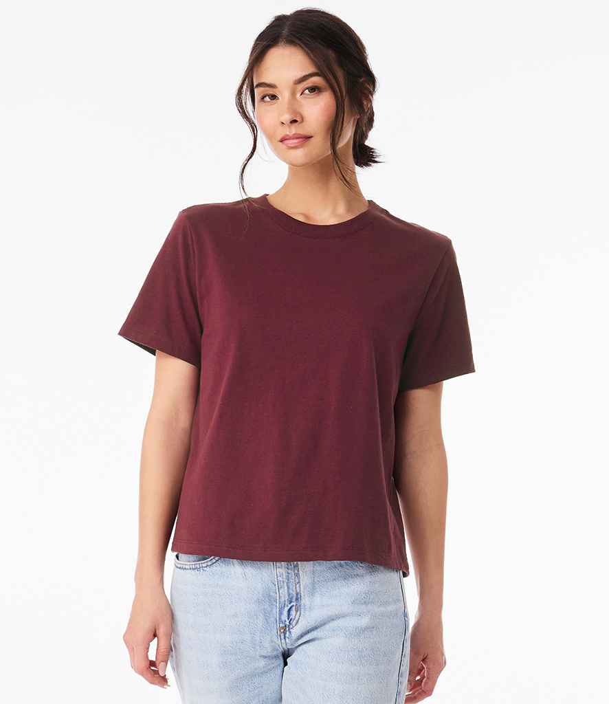 Bella Ladies Heavy Boxy T-Shirt | Maroon