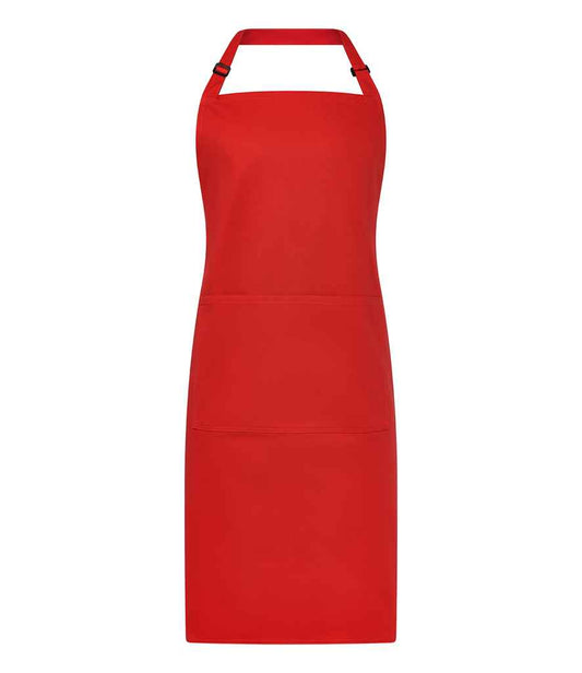 Brand Lab Organic/Recycled Bib Pocket Apron | Red