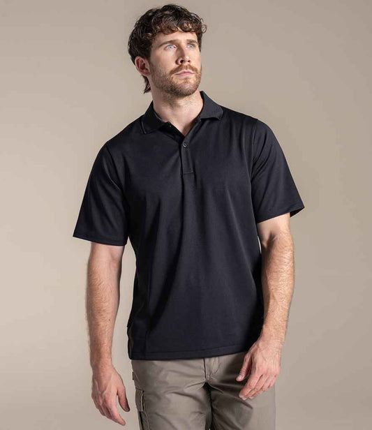 Craghoppers Expert Basecamp Wicking Polo Shirt | Black