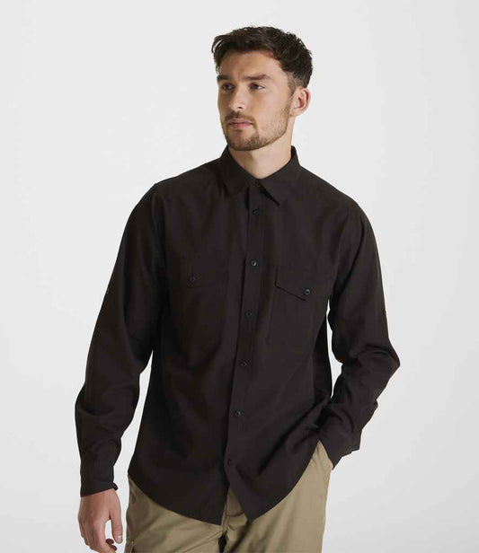 Craghoppers Expert Kiwi Long Sleeve Shirt | Black