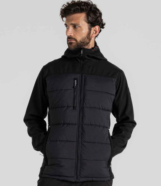 Craghoppers Workwear Castleford Hybrid Jacket | Black/Carbon Grey