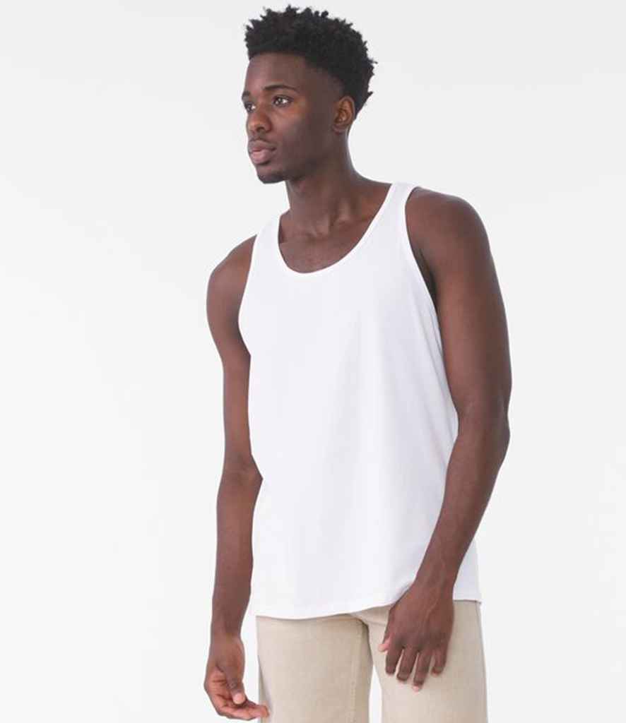 Canvas Unisex Jersey Tank Top | White