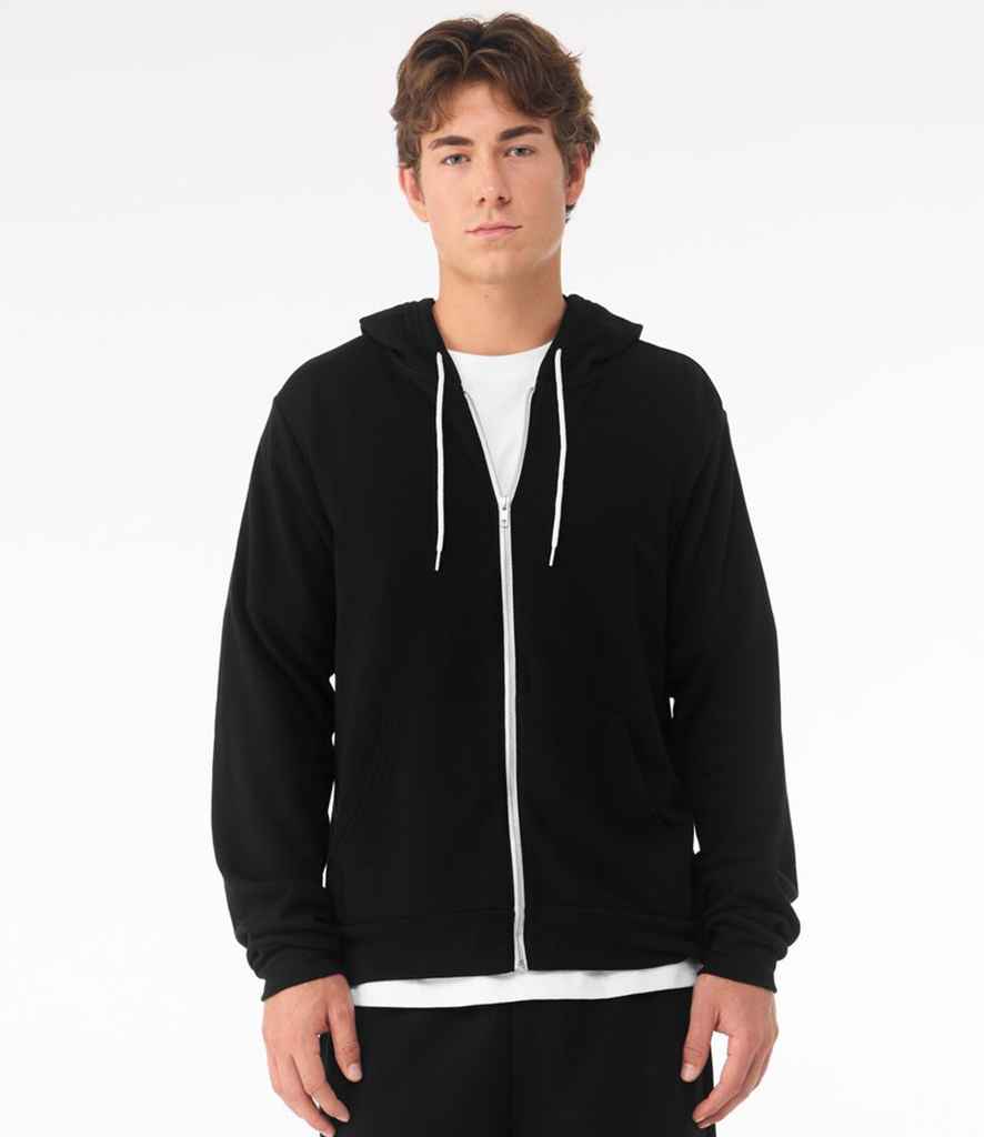 Canvas Unisex Full Zip Hoodie | Black