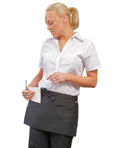 Dennys Zip Pocket Apron | Black