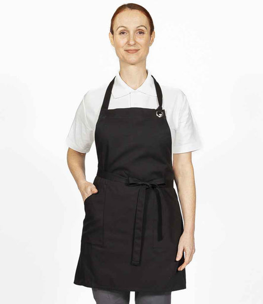 Dennys Canvas Apron with Metal Eyelets | Black
