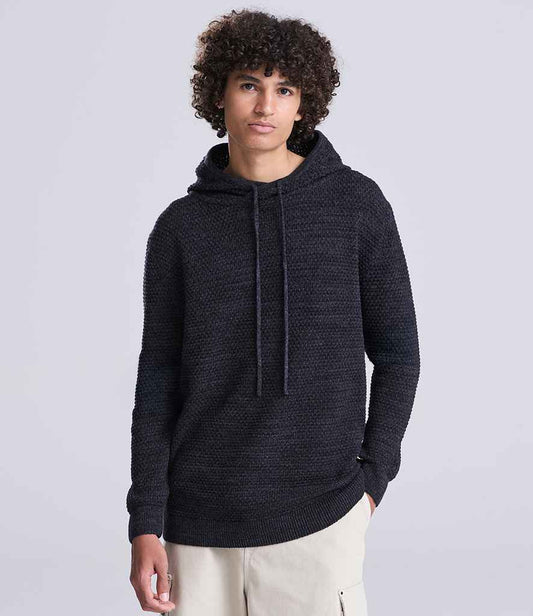 Ecologie Unisex Iguazu Sustainable Knitted Hoodie | Charcoal/Black