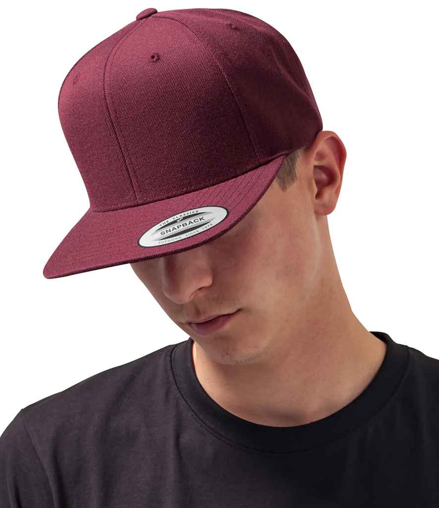 Flexfit Classic Snapback Cap | Maroon/Maroon