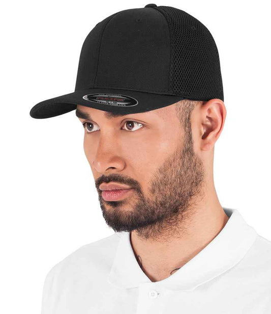 Flexfit Tactel Mesh Cap | Black