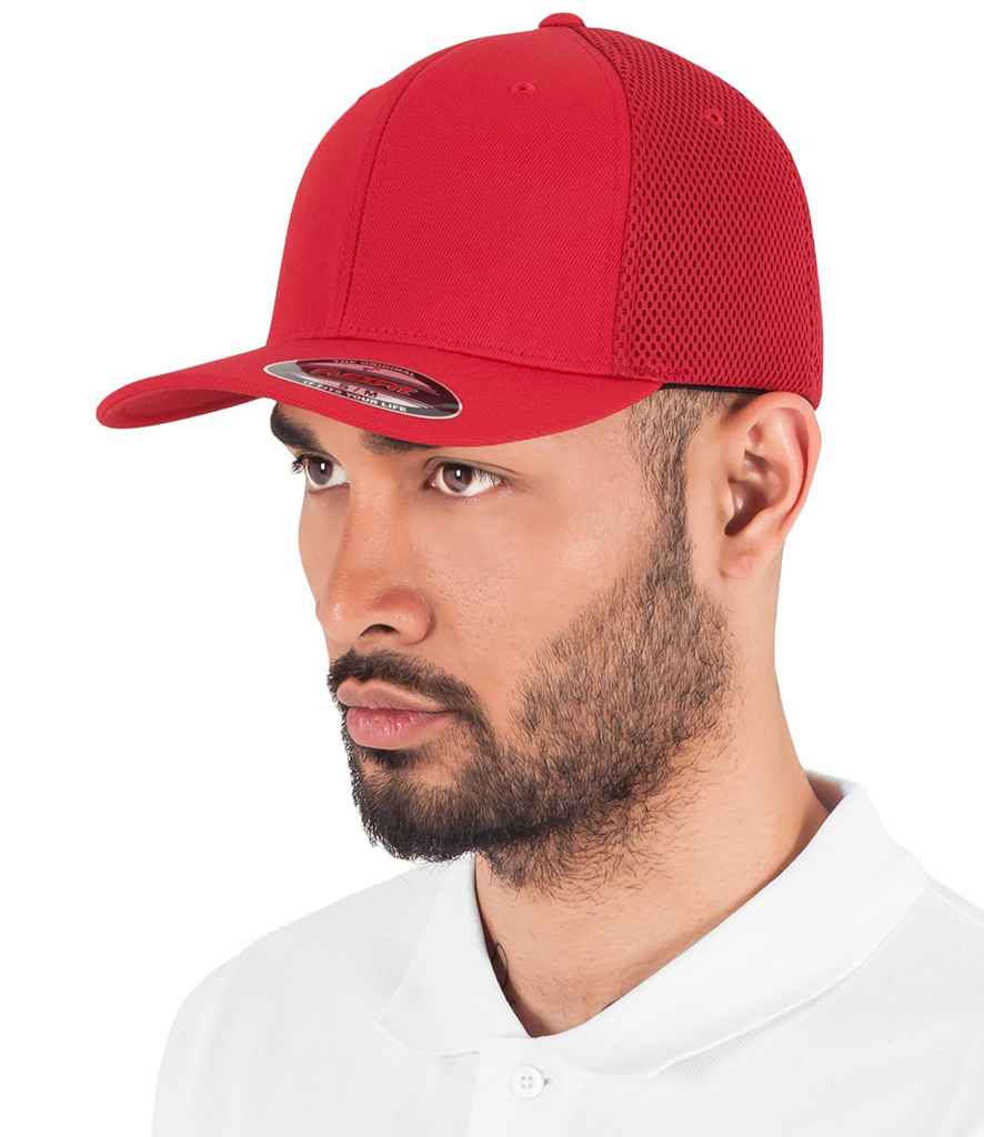 Flexfit Tactel Mesh Cap | Red