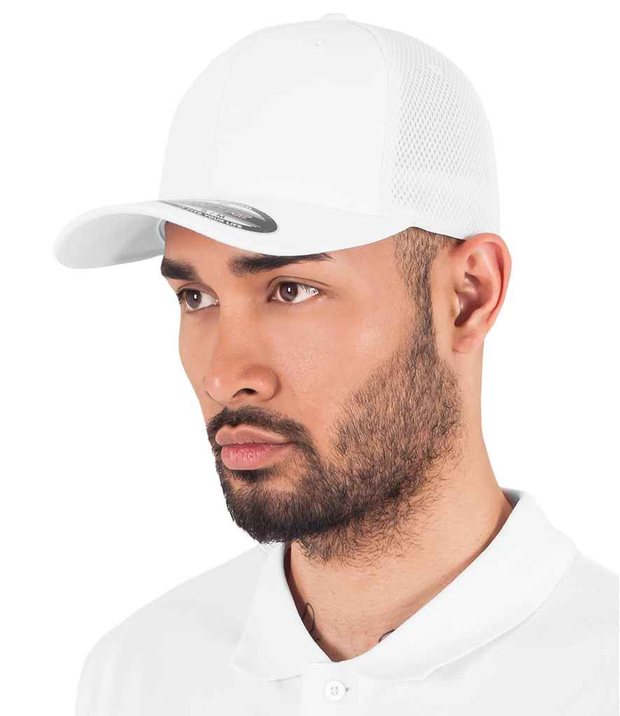 Flexfit Tactel Mesh Cap | White