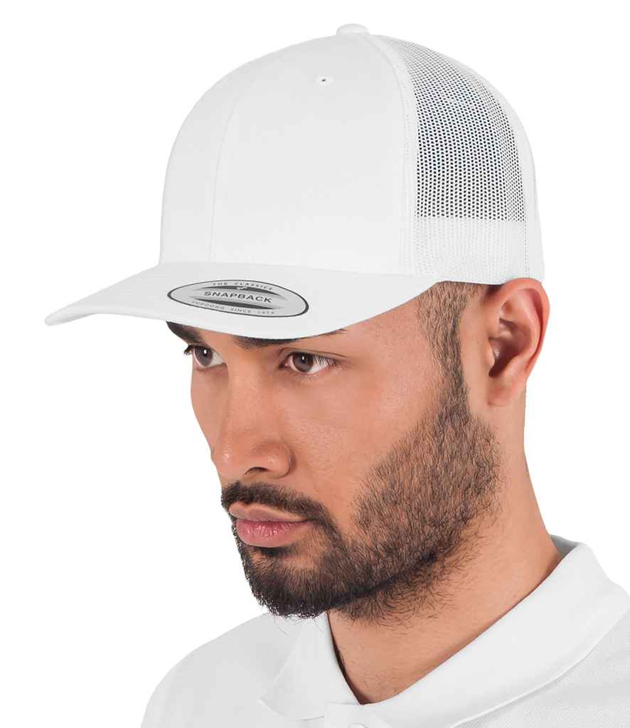 Flexfit Retro Trucker Cap | White