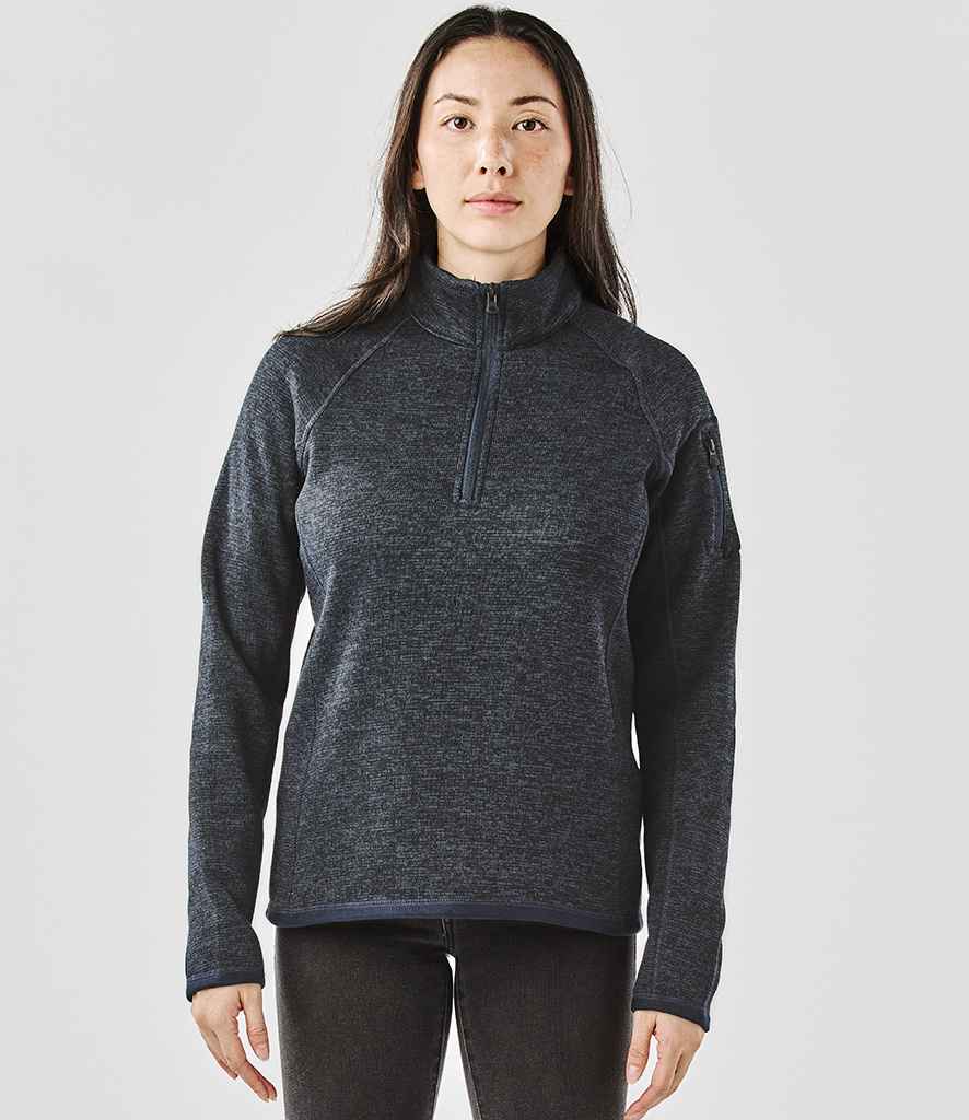 Stormtech Ladies Avalante 1/4 Zip Fleece | Navy Heather