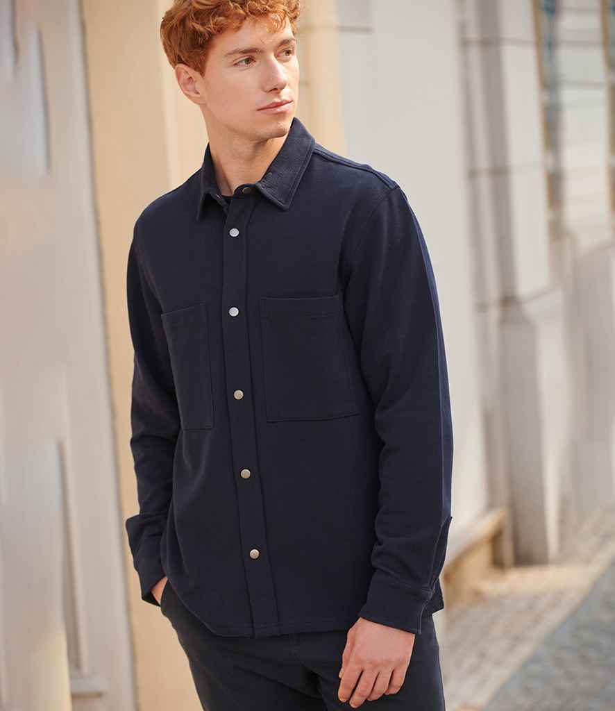 Front Row Premium Piqué Overshirt | Navy