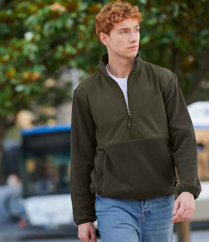 Front Row 1/2 Zip Micro Fleece | Dark Olive