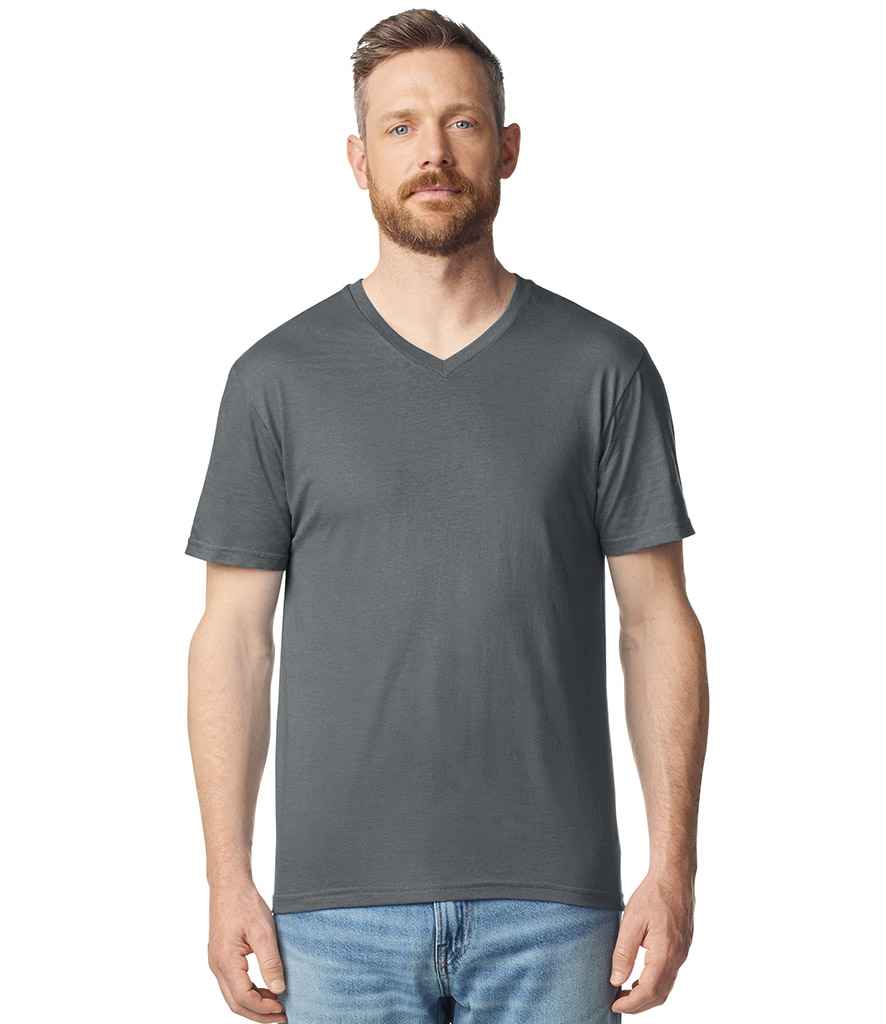 Gildan SoftStyle® V Neck T-Shirt | Charcoal