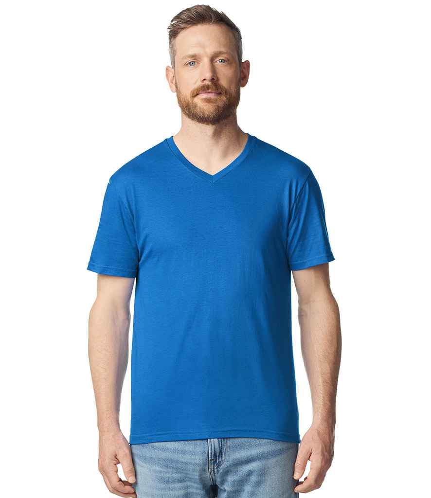 Gildan SoftStyle® V Neck T-Shirt | Royal Blue