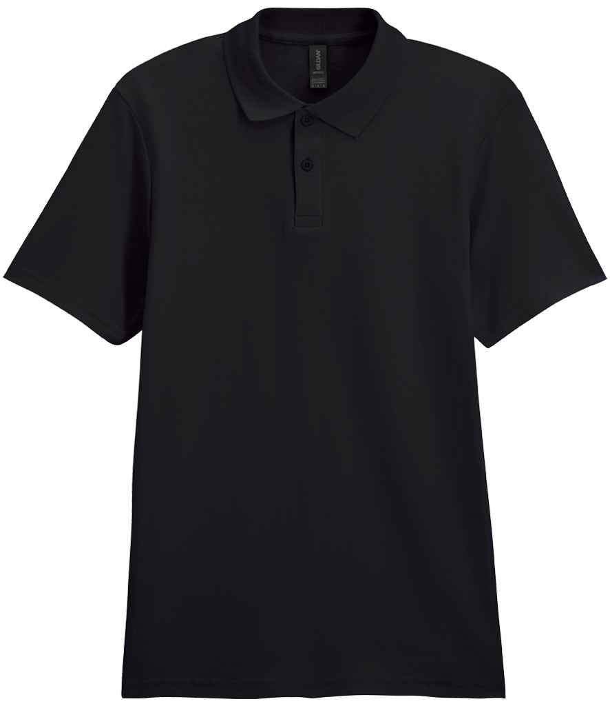 Gildan SoftStyle® Double Piqué Polo Shirt | Black