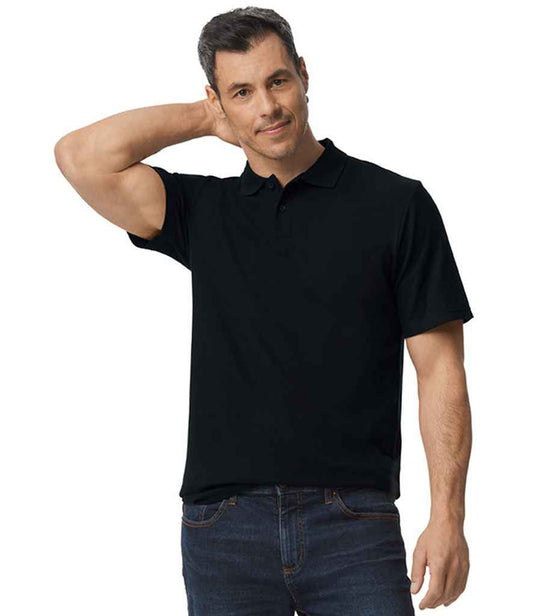 Gildan SoftStyle® Double Piqué Polo Shirt | Black