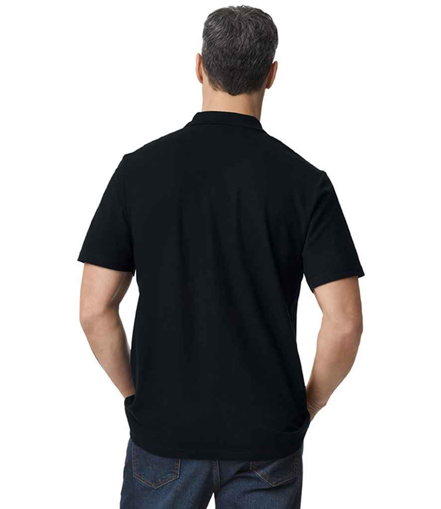 Gildan SoftStyle® Double Piqué Polo Shirt | Black