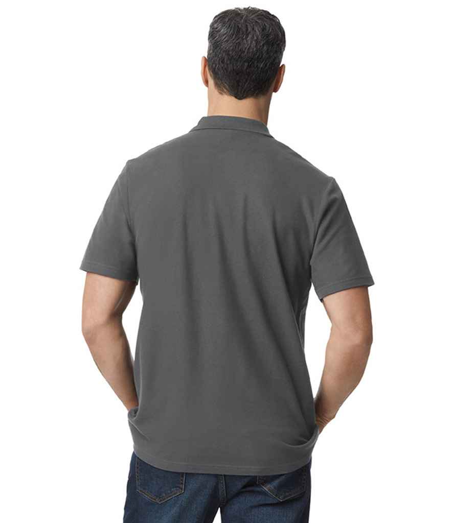 Gildan SoftStyle® Double Piqué Polo Shirt | Charcoal
