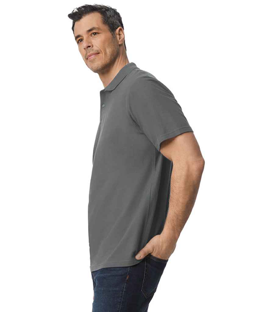 Gildan SoftStyle® Double Piqué Polo Shirt | Charcoal