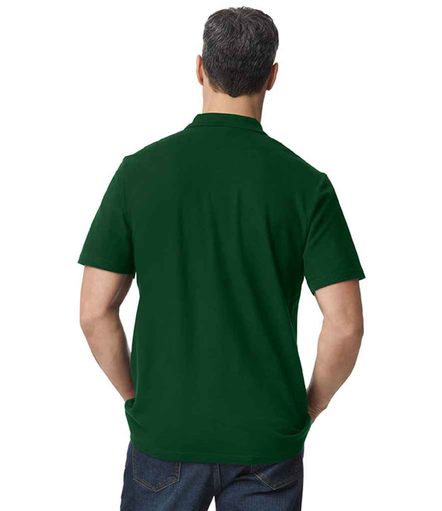 Gildan SoftStyle® Double Piqué Polo Shirt | Forest Green